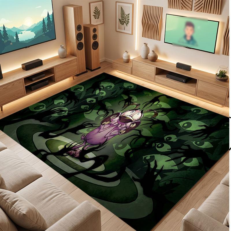 Courage the Cowardly Dog Rug Soft Thick Non Slip Floor Carpet for Bedroom Living Room Home Decor