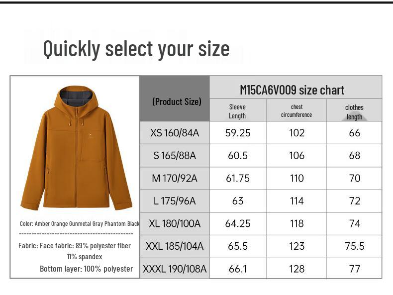Camel Men's Fleece-Lined Softshell Jacket