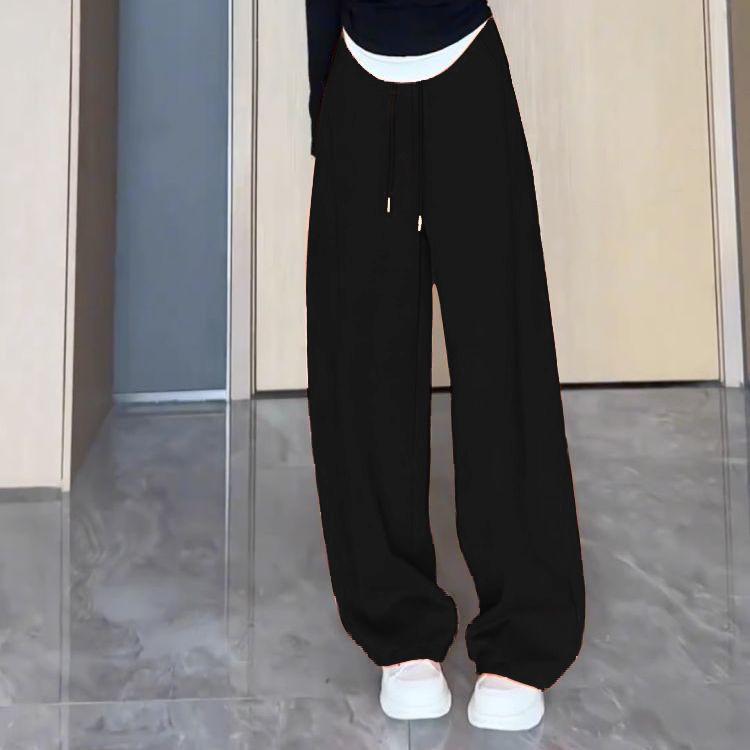 

Женские оранжево-красные брюки с широкими штанинами и высокой посадкой - Коллекция Весна/Осень 2025 S