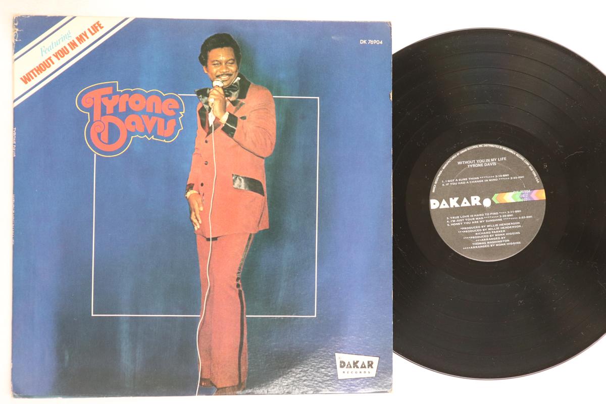 

LP Record TYRONE DAVIS - Without You In My Life DK76904 DAKAR US Soul/Funk Used