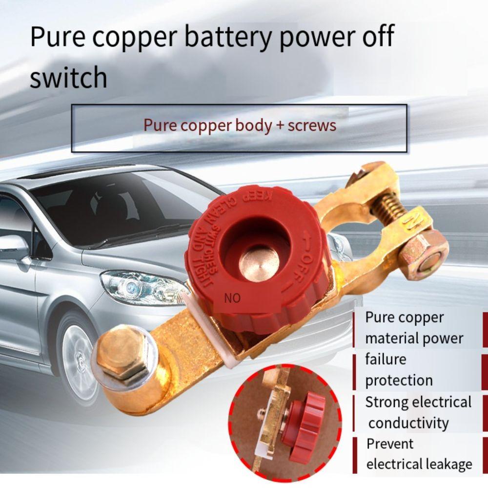 Pure Copper/Aluminum Zinc Zinc Alloy Power Cut Off Kill Switches Auto Battery Disconnector  Boat/Yacht