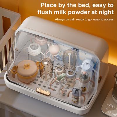 Estante Secador de Biberones Yousheng con Tapa Sellado de 360 Grados Organizador de Gabinete de Cocina Soporte para Biberones para Válvulas Pajitas Tetinas Ahorro de Espacio