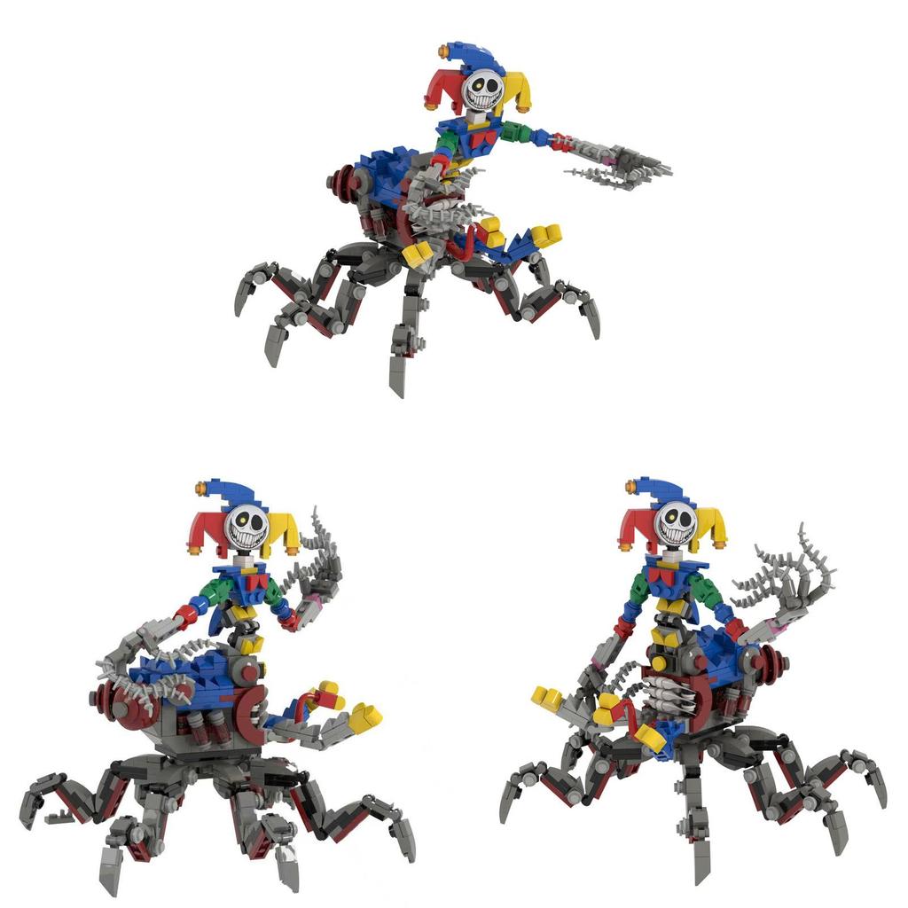 Poppy Playtime Der Prototyp Clown Spinne Bausteine Set DIY Spielzeug für Kinder und Sammler