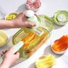 Multigunctional Vegetable Chopper 6 Interchangeable Blade Nonslip Handle Convenient Storage Designs Space Saving Grater