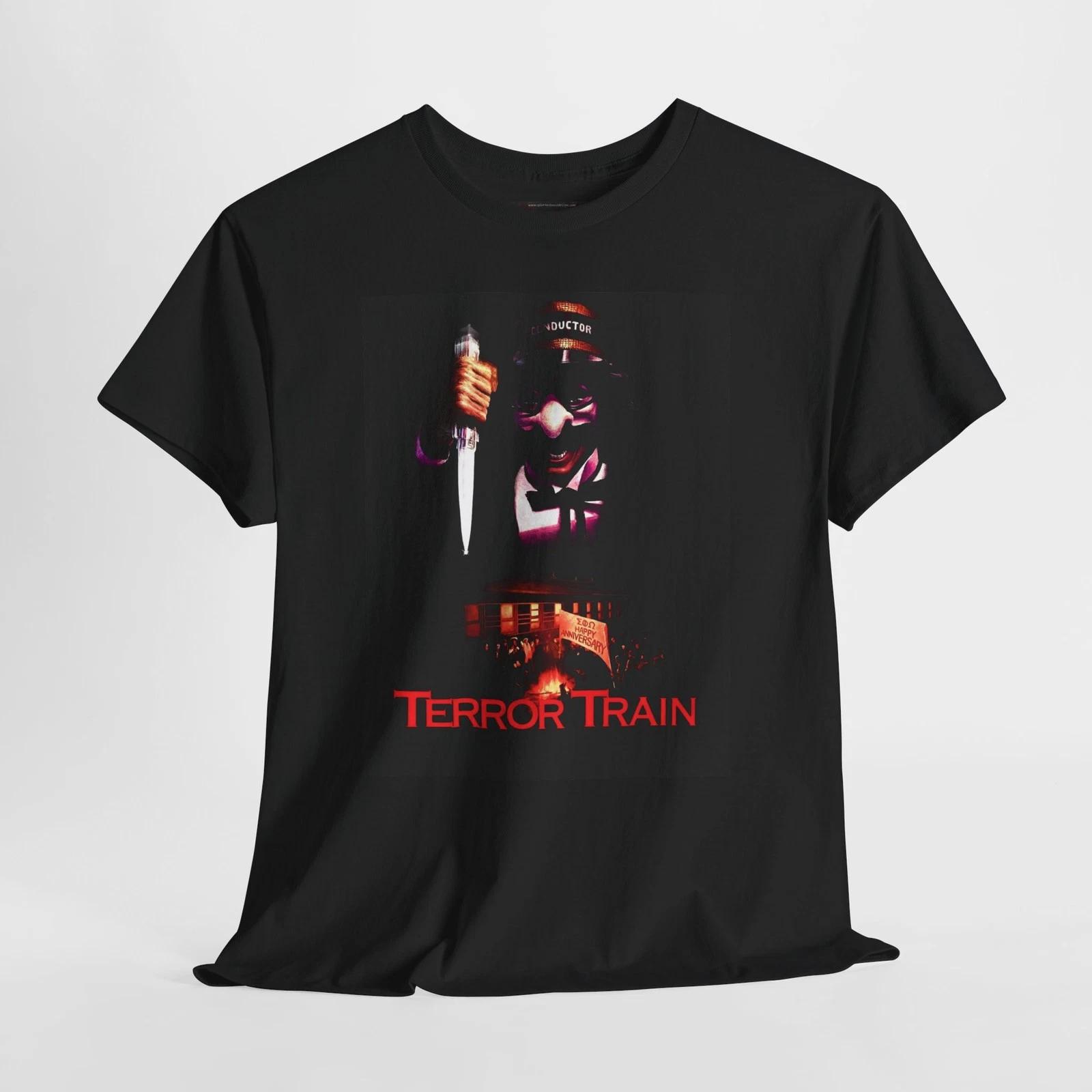 Terror Train 1980 Retro Movie Poster Horror Unisex Graphic T-Shirt 2XL