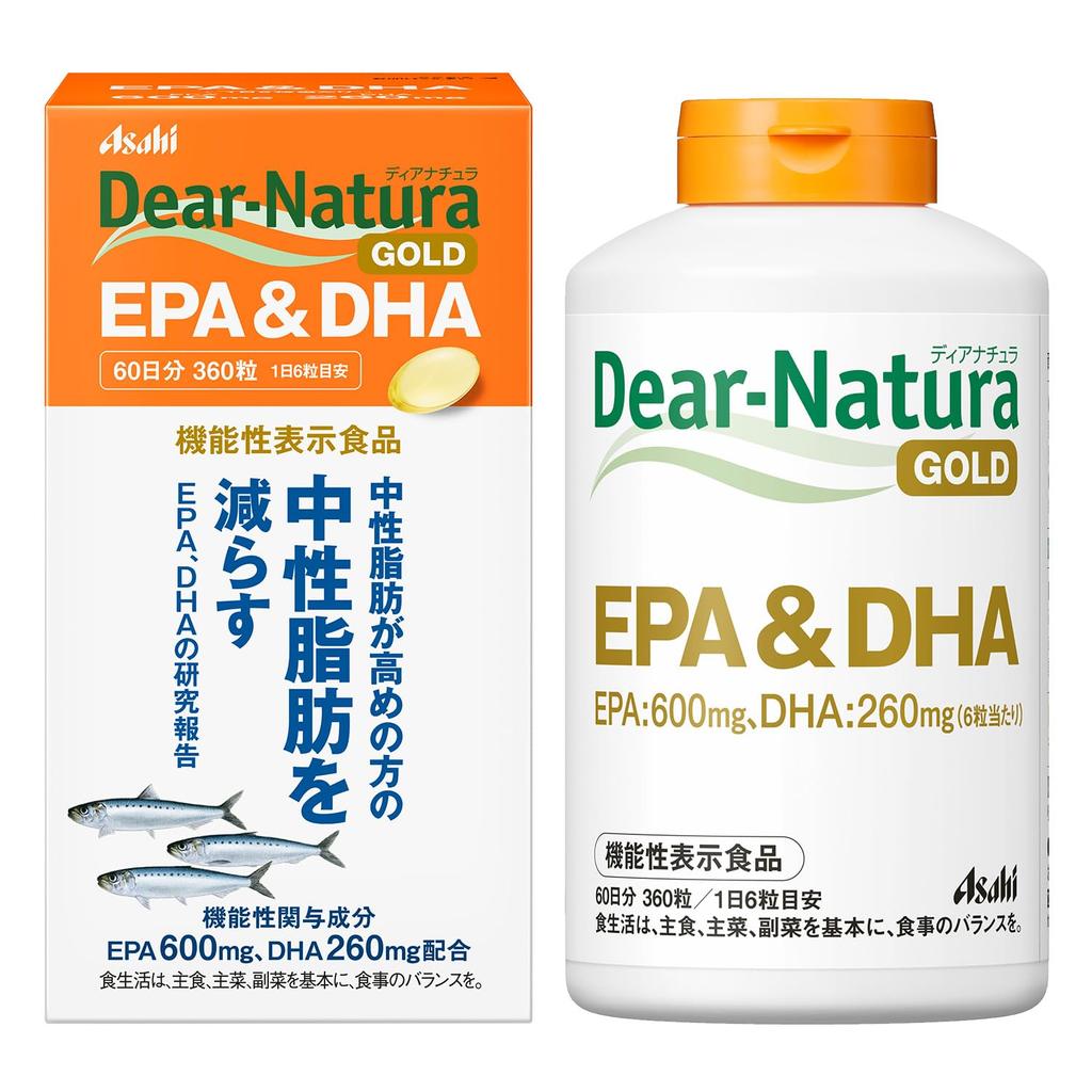 Dear-Natura Gold EPA & DHA Functional Food Supplement - Made In Japan by Asahi