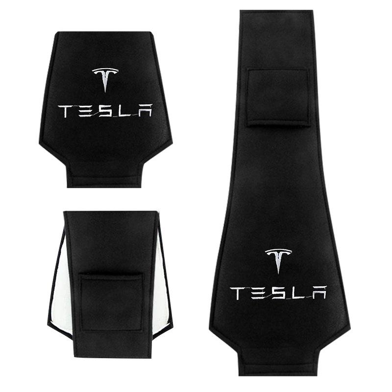 Car Headrest Cover Auto Seat Headrest Cushion Neck Pillow Case Accessories For Tesla Model 3 Model S Model X Model Y Roadster Bonina Coil