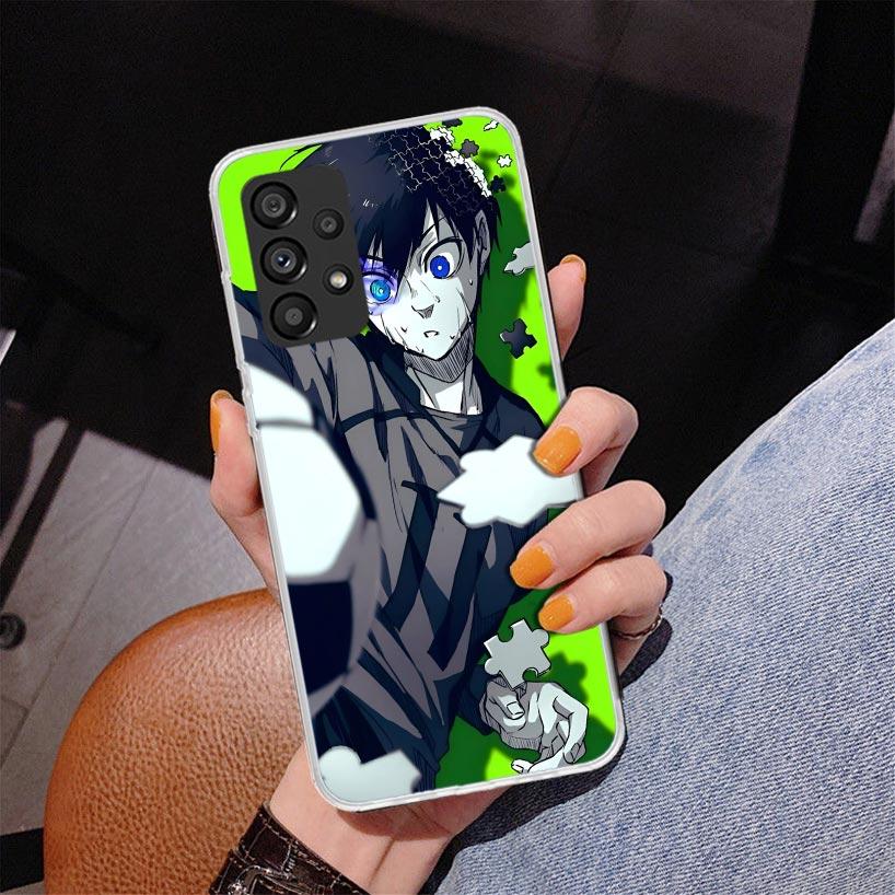 Blue Lock Isagi Yoichi Phone Case For Samsung Galaxy A52 A32 A22 A12 A51 A31 A50S A30S A20S A10S Note 20 Ultra 10 Plus S10 A72 A