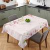 Spring Summer Pink Cherry Blossoms Rectangle Tablecloth for Table Decor Reusable Kitchen Dining Tablecloth Holiday Party Decor