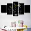 5 Pieces Wall Arts Canvas Bike Poster Painting Black Dark TRK 800 Adventure Motorcycles Wallpaper Home Decor Picture Living Rom
