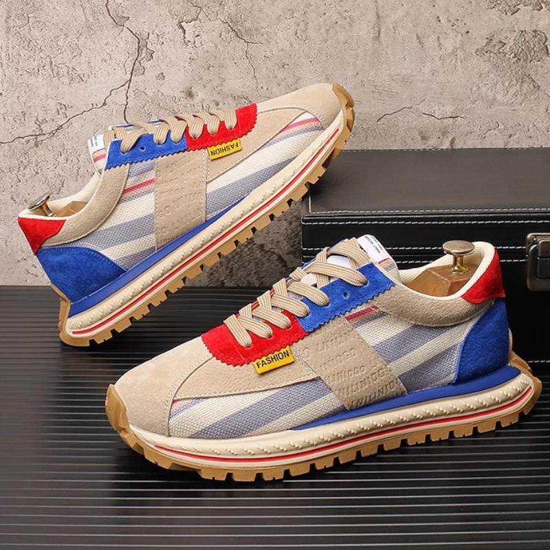 Fashion Forrest Gump men's shoes, breathable dad shoes, fashionable color-blocking, versatile, lightweight and casual sports shoes  b26