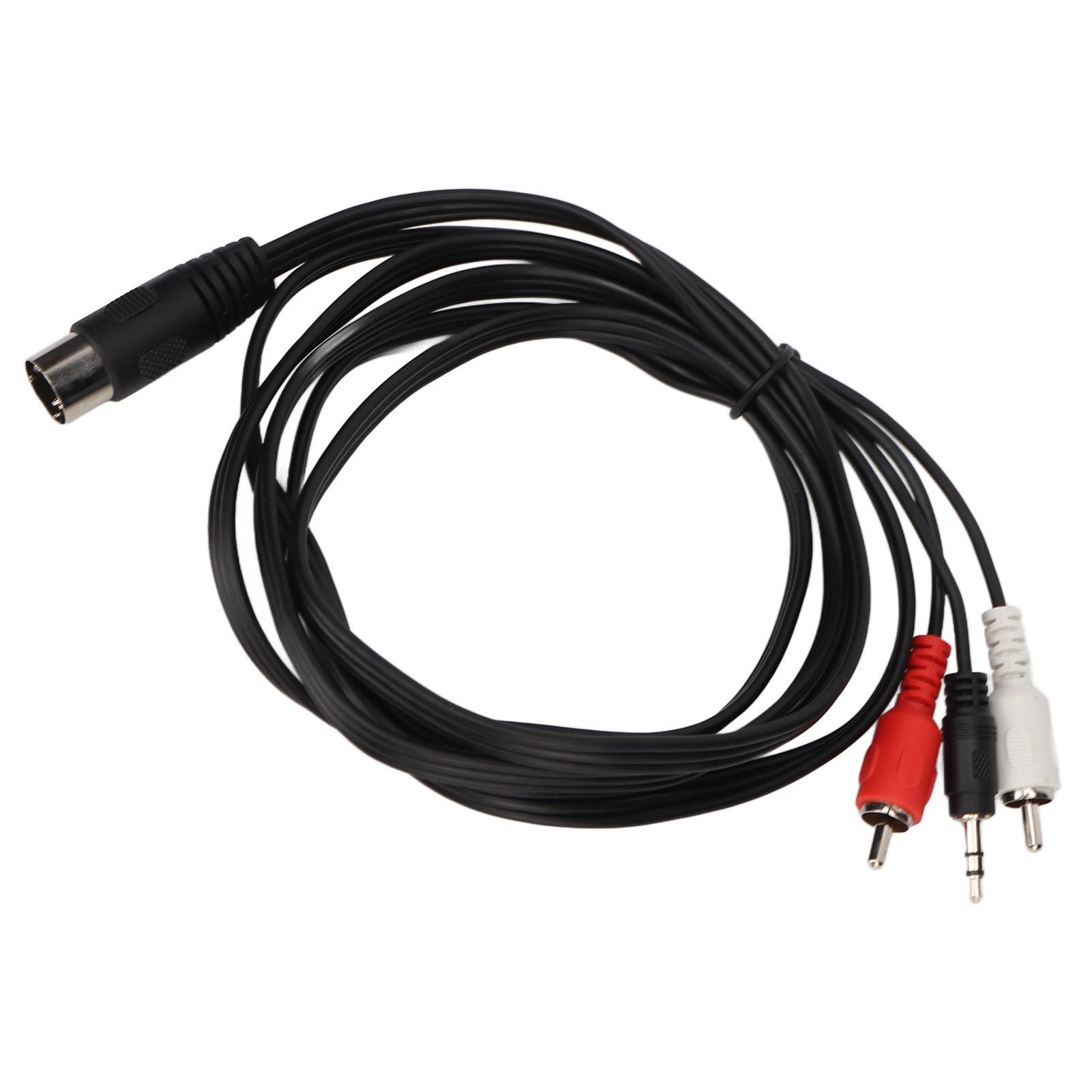 

Кабель DIN 5 Pin на DC 3.5мм и 2 RCA Универсальный DIN 5 Pin Папа на DC 3.5мм и 2 RCA Папа Звук