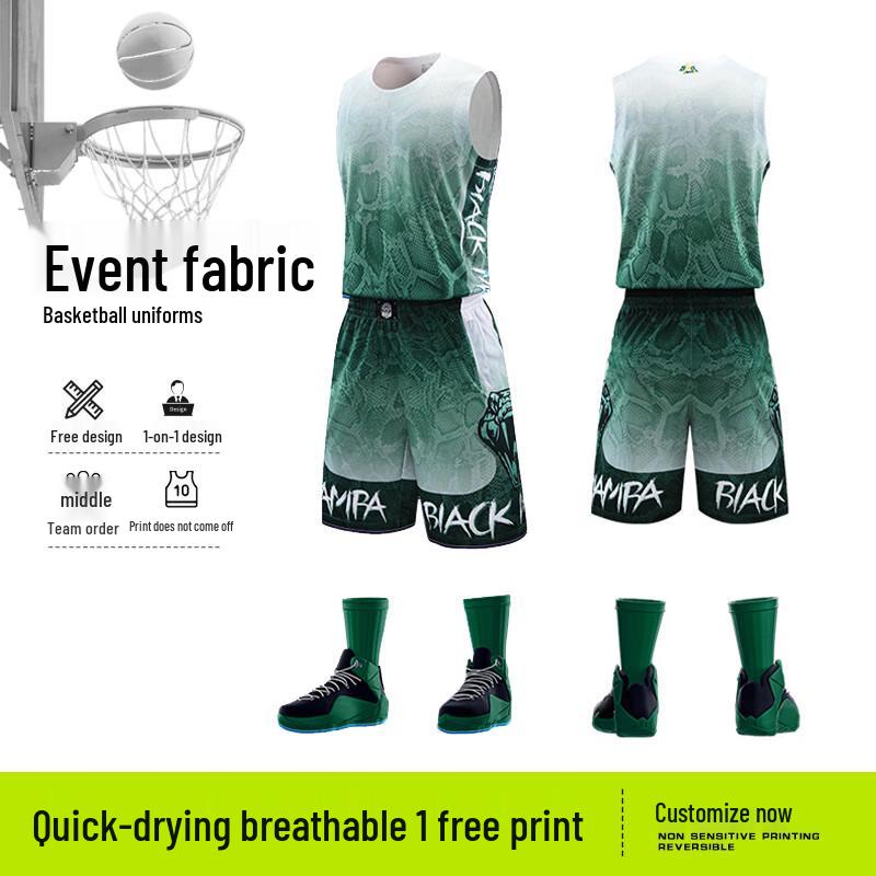 Unisex Quick-Dry Basketball Jersey Set