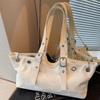 Single-shoulder Bag Women's Niche Commuting Retro Bag Riveted Hot Girl Motorcycle Underarm Bag