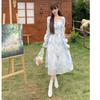 French Floral Dress Plus Size Women's Clothing Summer New Arrival Fancy Temperament Waist-Controlled Gentle Fairy Long Skirt