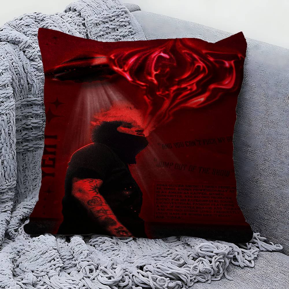 Pop Hip Hop Rapper Yeat Pillow Gift Home Office Decoration Bedroom Sofa Car Cushion Cover Case 45x45