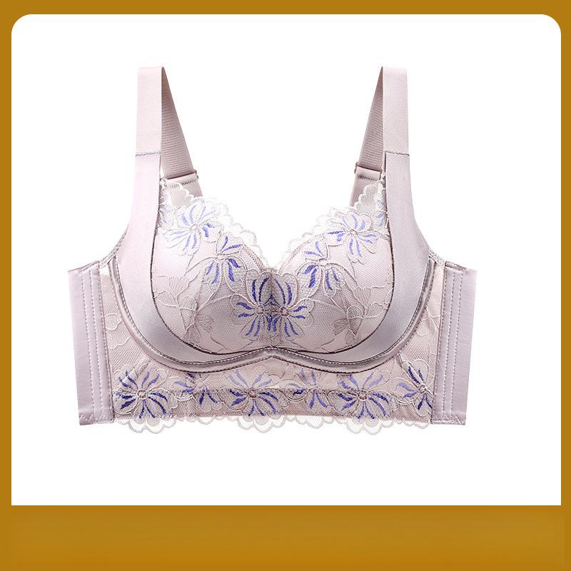 

Регулируемое нижнее белье Женский собирающий бюстгальтер Женский кружевной тонкий бюстгальтер Бюстгальтер против провисания Бюстгальтер пуш-ап 40/90C фиолетовый