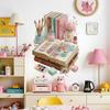 Princess Back To School Study Supplies Stationery Wall Sticker Removable Cozy for Dorm Room Study Room Home Decor Art
