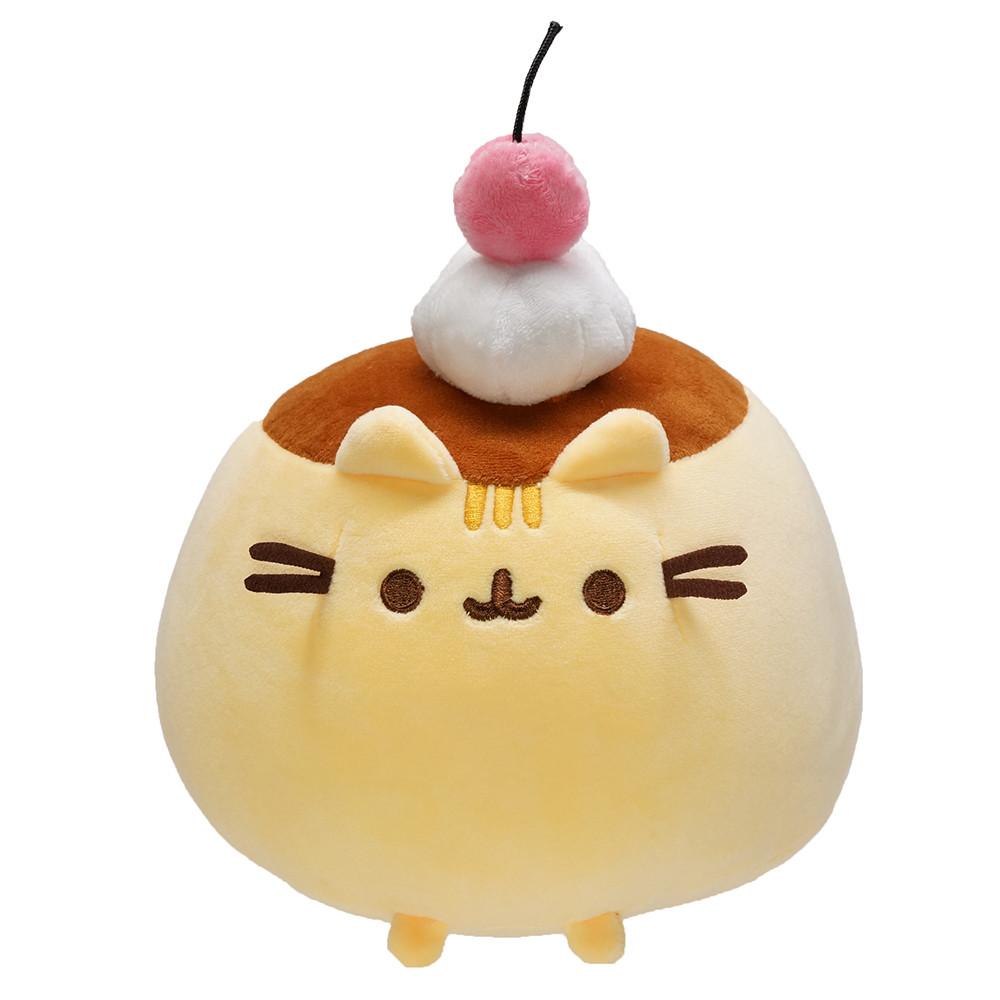 Kawaii Chocolate Cookie Fat Cat Plushie Soft Stuffed Animal Pillow Cat Sandwich Biscuits Ice Cream Doughnuts Pizza Burger Toys
