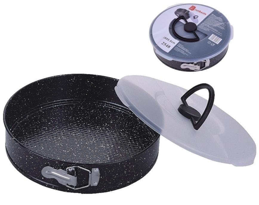 Tortownica Do Pieczenia Z Pokrywką 28Cm Blacha Forma Nieprzywierająca
