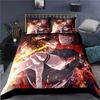 2 3-teiliges Jujutsu Kaisen Bettwäsche-Set Japan Anime Bettbezug Zuhause Individuell Luxus Bett Quiltbezug Einzel- Queen Bettbezug-Set