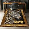 Custom Name LNTB002260915X1003==Zebra Printed Carpet,Rug for Office Chair Living Room Bedroom Kitchen Room Decor Gifts.