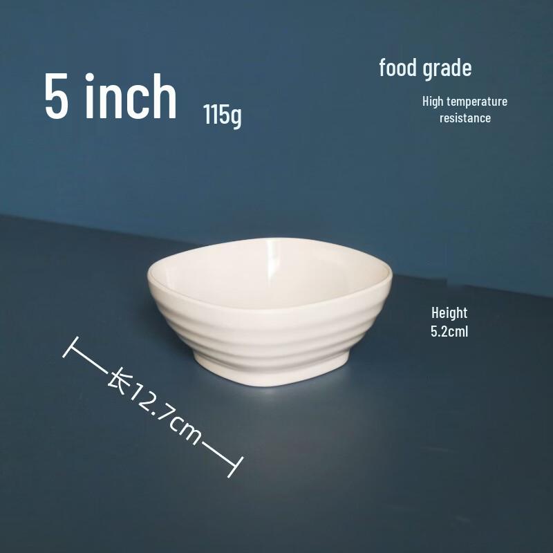 777 White Melamine Dinner Bowl