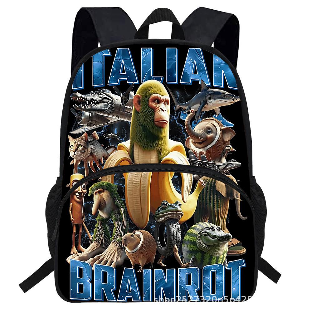 Stickman Italian Brainrot Backpack