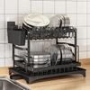 Cross-border Kitchen Dish & Cutlery Drying Rack - Countertop Bowl & Plate Storage