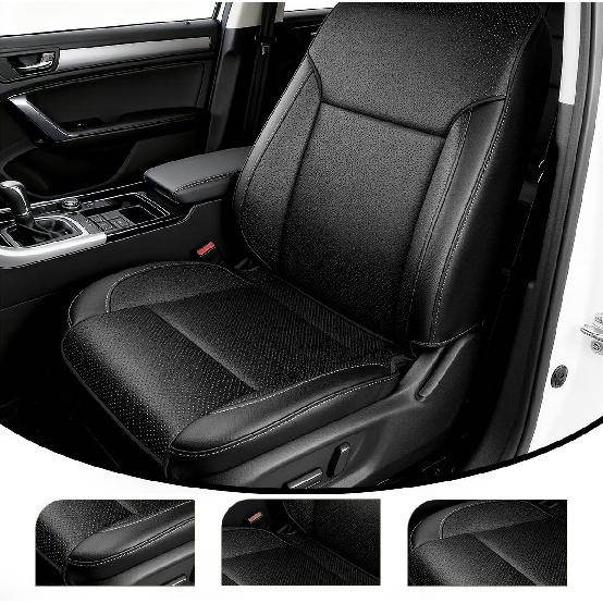 Fahrerseite Unten Leder Sitzbezug Perforiert FRSD0307DBGL Passend für Chevy Silverado 1500 2500 HD 3500 HD Tahoe Sierra LTZ 2014-2019 - Links oder Rechts