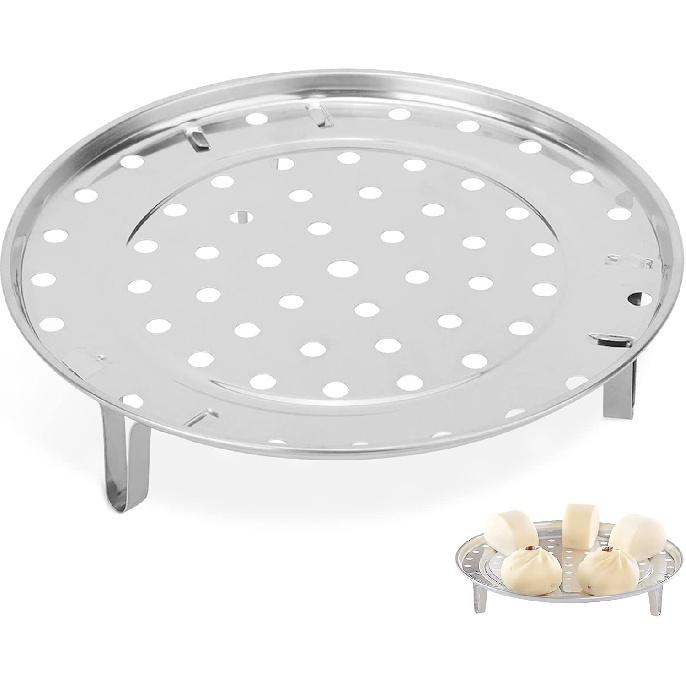 10in Steamer Rack, Stainless Steel Canning Rack Cooking Food Steaming Tray Steam Basket Wok Steamer Rack for Pressure Cooker Stainless Pots Wok 26cm