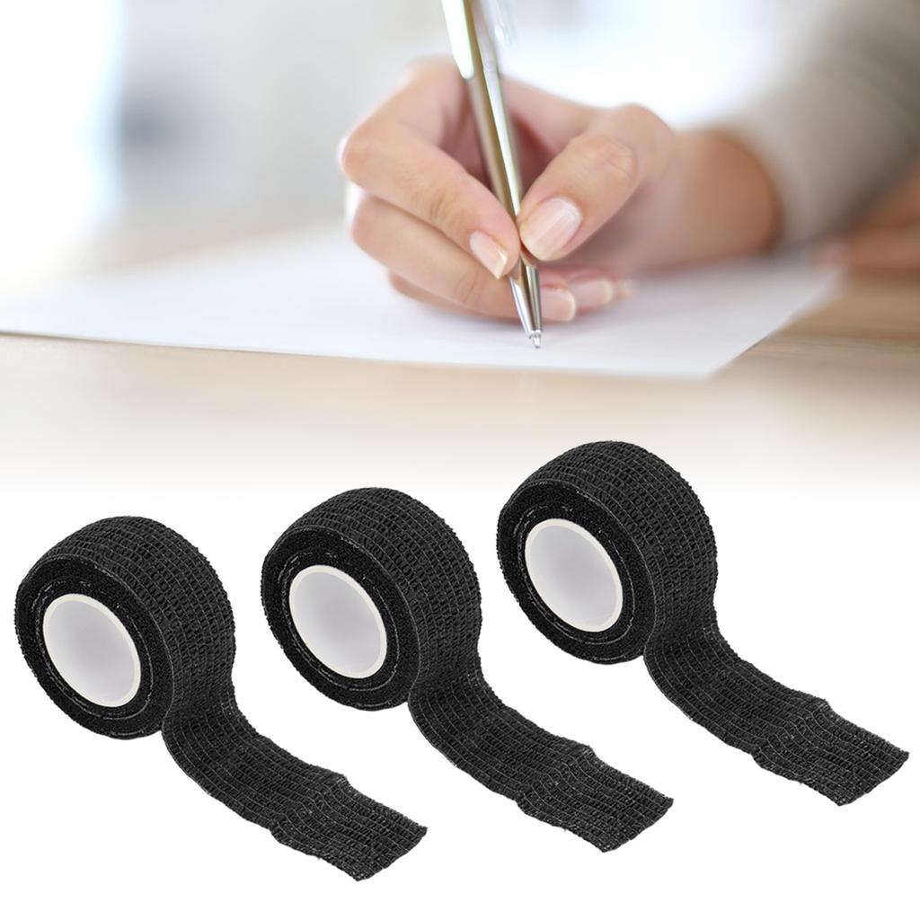 10 rolos de 1 polegada x 2 jardas, fita adesiva autoadesiva respirável, elástica e coesiva para escrita