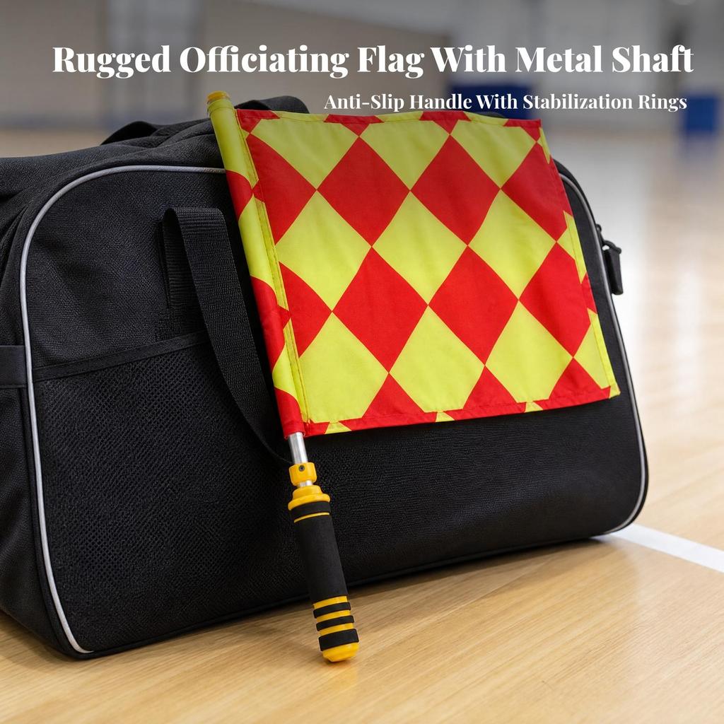 Sideline Referee Flag Sturdy Linesman Flags Long-Lasting for Coaches