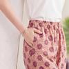 Haoyi Women's Mid-Aged Summer Straight-Leg Casual Pants