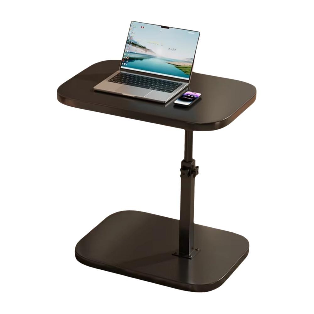 Foldable Sofa Edge Table Flip Desktop Adjustable Height Adjustable Bedside Table C-Shaped Space Saving Rotating Coffee Table