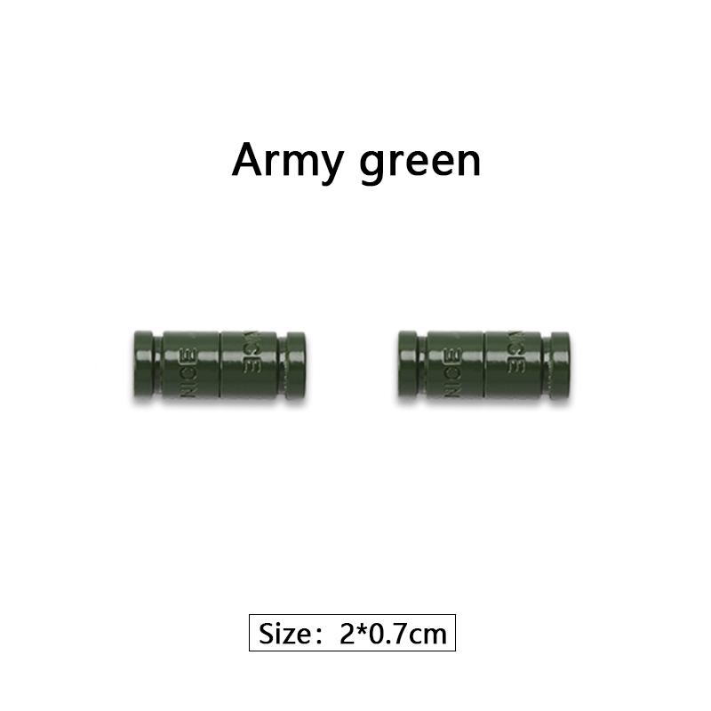 1 Pair Elastic Laces Nice Metal Capsule Lock Buckle No Tie Shoelaces Buckle Tieless Lazy Shoelace Decorations Shoe Accessries