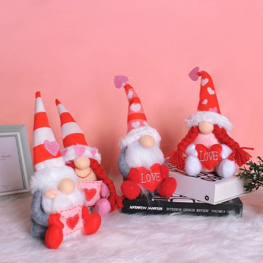 Small Ornament Envelope Doll Embracing Design Nordic Gnome Gnome Gifts Old Man Doll Valentines Day