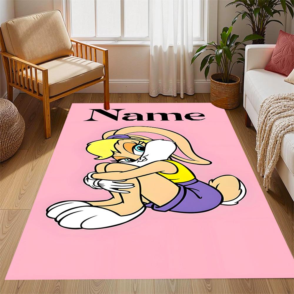 Looney Tunes Adventure Customize Your Name Carpet Perfect for Balcony Kitchen Dining Room Dormitory Antislip Carpet Office home decor