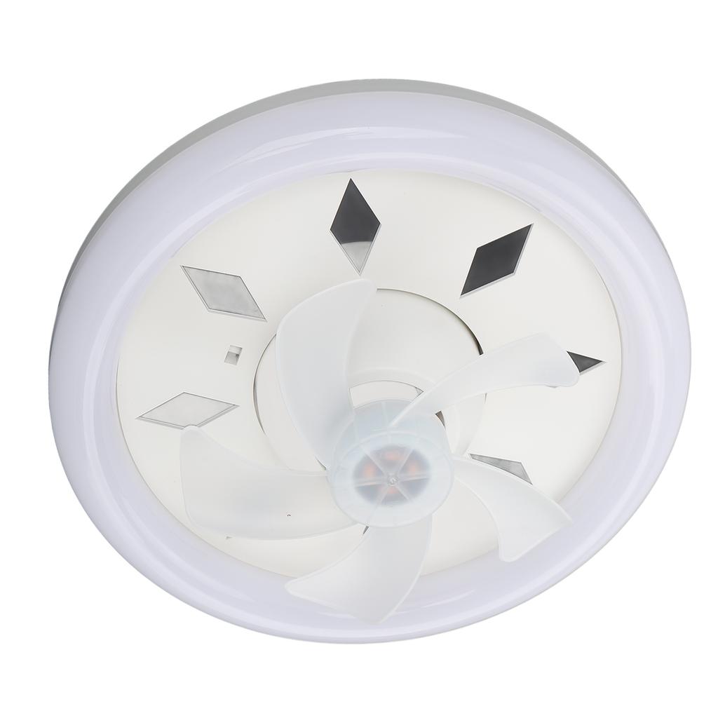 11.8in 60W Ceiling Fan with Light E27 LED Dimmable Ceiling Fans with Remote Control 3 Speeds 5