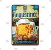 Retro Vintage Germany Paulaner Beer Tin Sign Decorative Plaque Plate Bar Pub Man Cave Kitchen Club Bar Wall Home Decor
