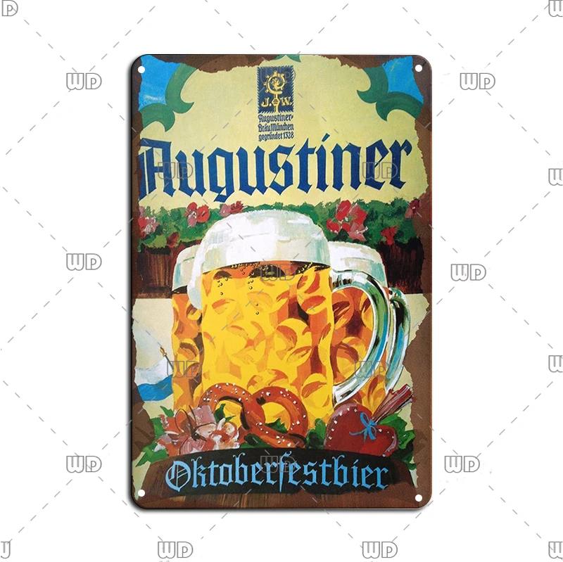 Retro Vintage Germany Paulaner Beer Tin Sign Decorative Plaque Plate Bar Pub Man Cave Kitchen Club Bar Wall Home Decor