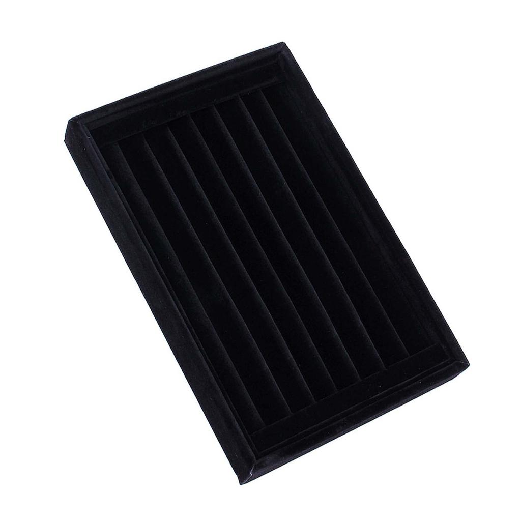Ring Jewellery Display Storage Box Tray Case Organiser for Tie Clip Earrings