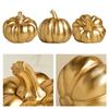 Halloween Pumpkin Ornament Fine Workmanship Hand-painted Pumpkin Art Piece Autumn Seasonal Home Decor
