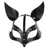 Punk Leather Fox Rabbit Cat Mask Collection Dance Party Halloween Carnival Animal Masquerade Costume Accessories Props