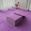 Color Blocking Design Foam Floor Tiles Plush Foam Mat Easy To Clean