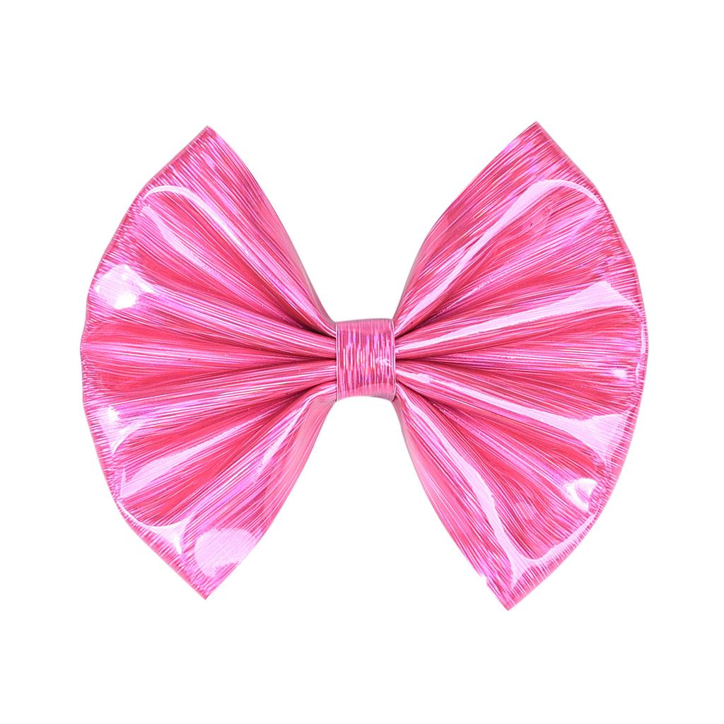 4,7 Zoll PU Gold Metallic Haarspange für Mädchen Haarschleifen Niedliche Kinder Haarspange Handgefertigter Kopfschmuck Kinder Haaraccessoires