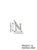 Small Luxury Initial Charm Pendant Set, DIY Letter Necklace Making Supplies, Fashionable Jewelry Parts
