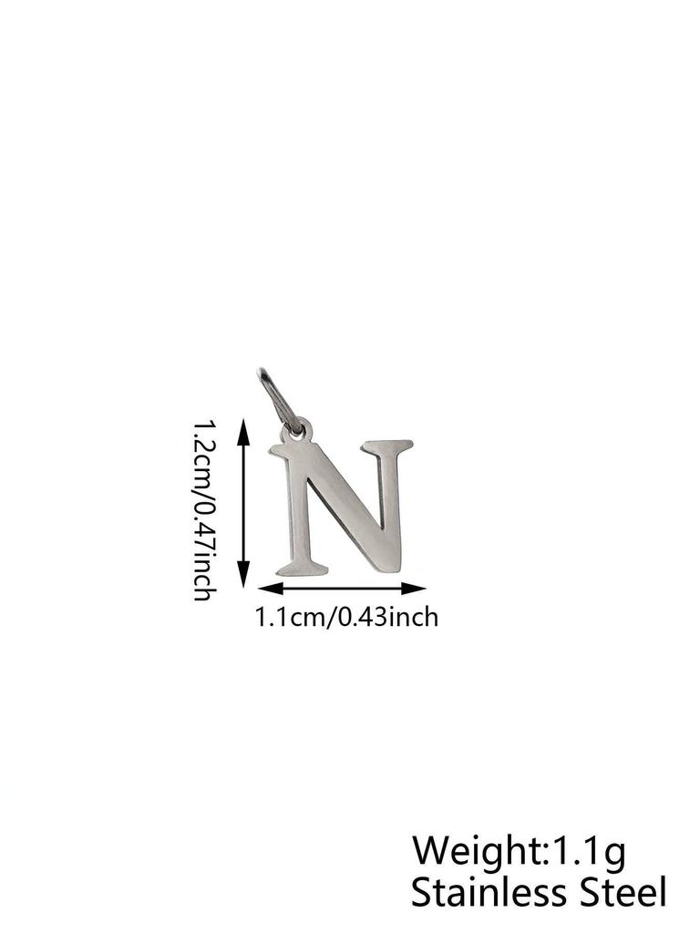 Small Luxury Initial Charm Pendant Set, DIY Letter Necklace Making Supplies, Fashionable Jewelry Parts