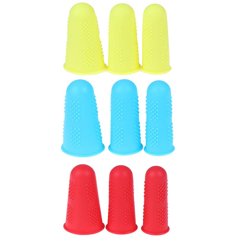3pcs/set Silicone Finger Protector Sleeve Cover Anti-slip Fingers Cover