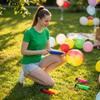 Manual Balloon Pump 18cm Handheld Air Inflator Portable Lightweight Plastic Balloon Pump for Party Decorations and Events